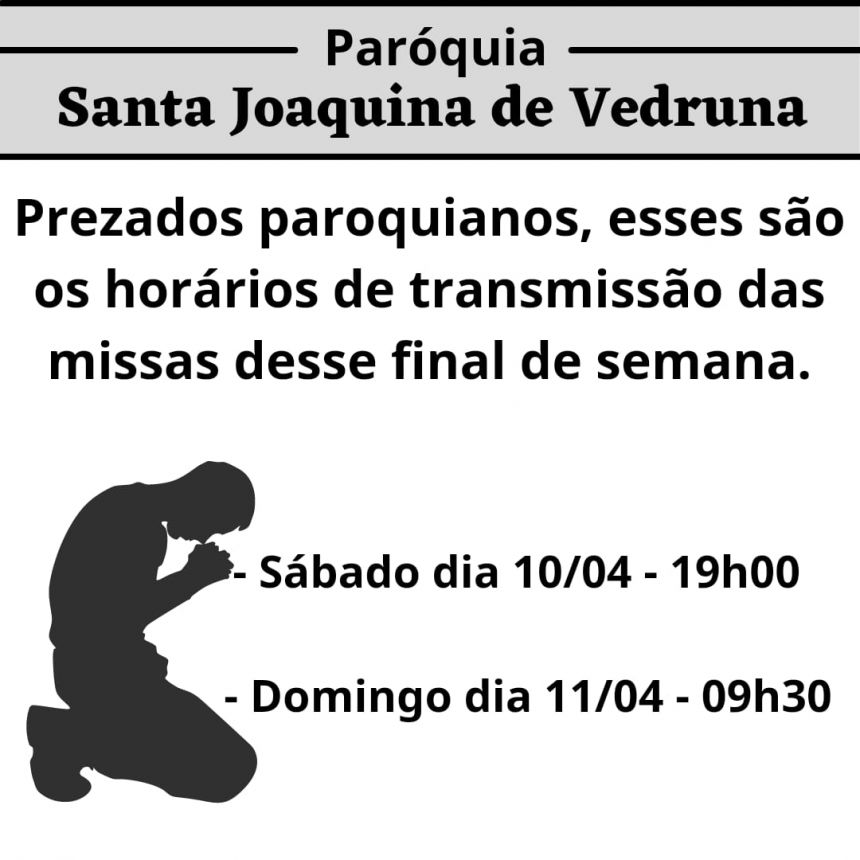 Missas nas redes sociais